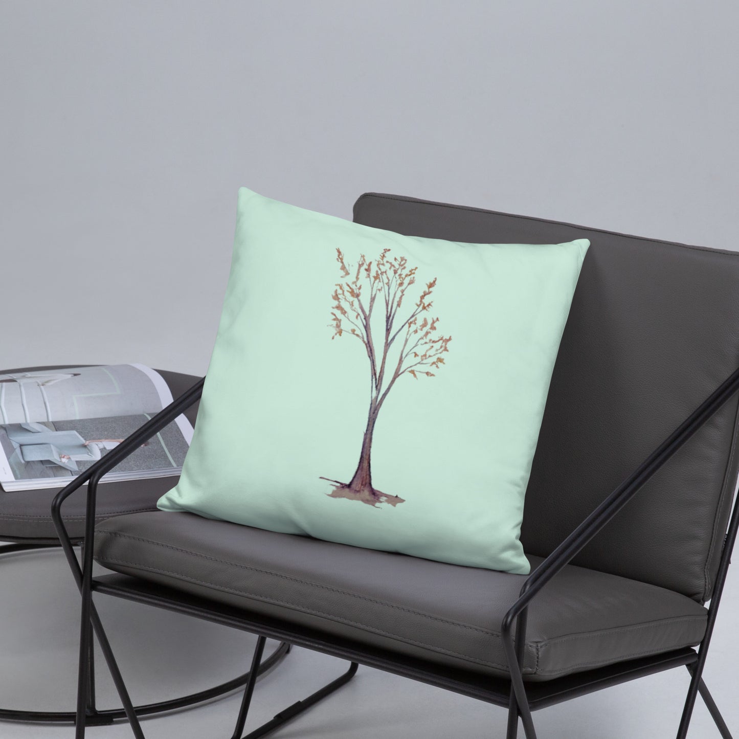 Tree Watercolor 99 Basic Pillow