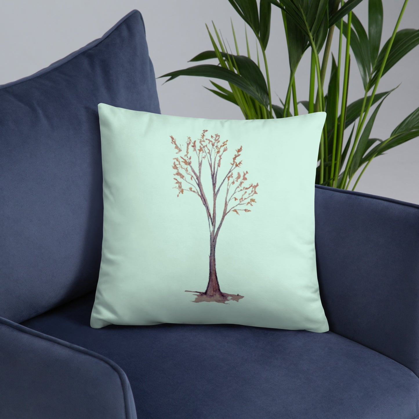 Tree Watercolor 99 Basic Pillow